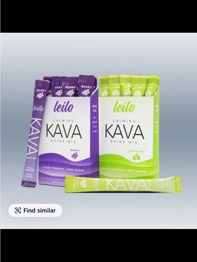 Leilo Calming Kava Drink Mix – Berry | Alcohol‑Free Relaxation Powder | 10 Stick